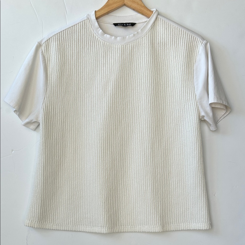 Strut & Bolt Sweater Front Panel Top size S